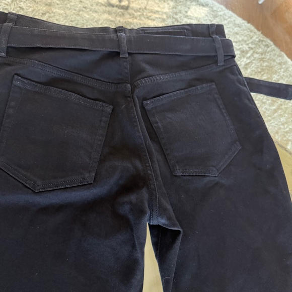 PROENZA SCHOULER WHITE LABEL Ellsworth High Rise Wide Leg Jeans Black 28 NWOT - Picture 7 of 11